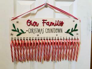 Christmas Candy Cane Countdown