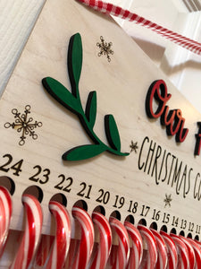 Christmas Candy Cane Countdown