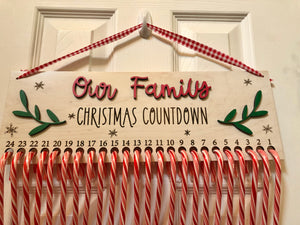 Christmas Candy Cane Countdown