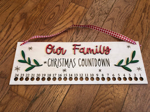 Christmas Candy Cane Countdown