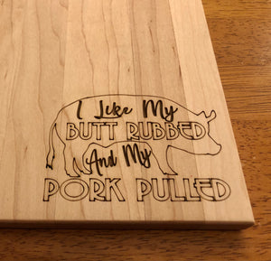 Small Wood cutting/serving board with Personalization