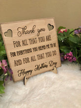 Load image into Gallery viewer, Mother’s Day Keepsake Plaque
