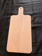 Load image into Gallery viewer, Solid Wood paddle cutting/serving board
