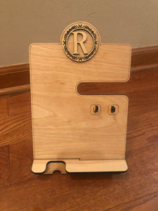 Nightstand organizer/phone charging station